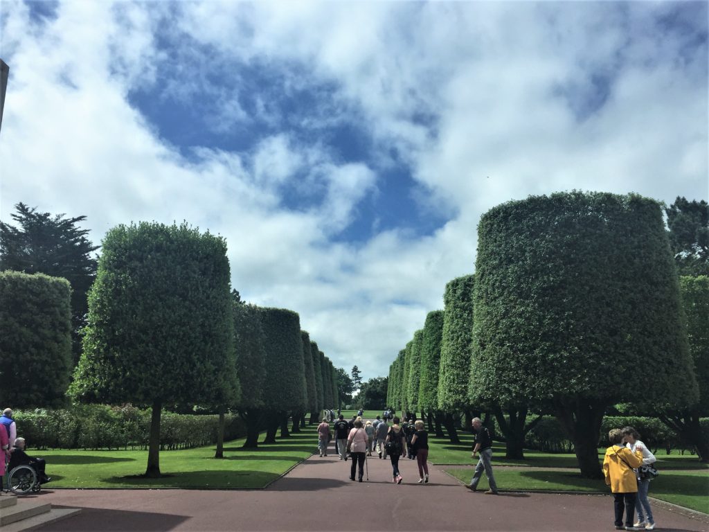 Sculpted-trees-normandy-cemetery Normandy American Cemetery