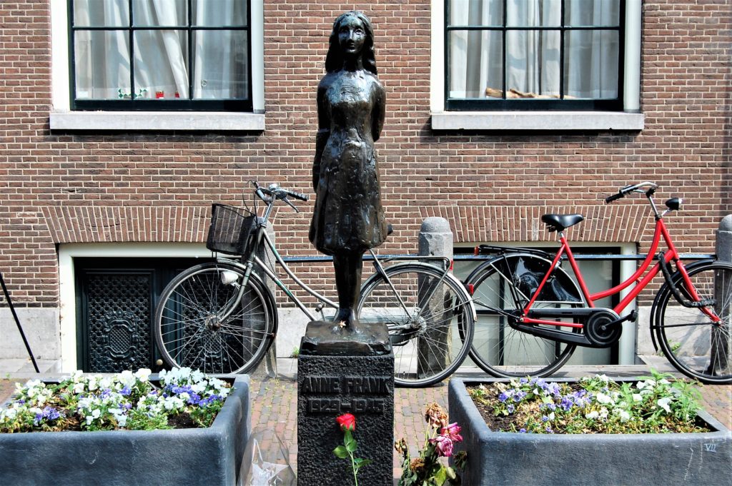 Anne Frank Statue in Amsterdam
